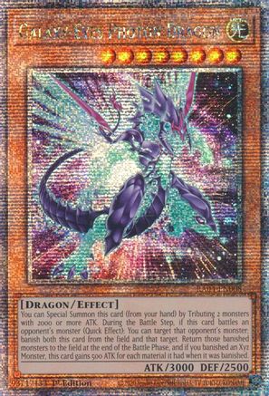 QUARTER CENTURY SECRET RARE Galaxy-Eyes Photon Dragon (New Art) (Quarter Century Secret Rare) (RA04-EN008) - Quarter Century Stampede 1st Edition