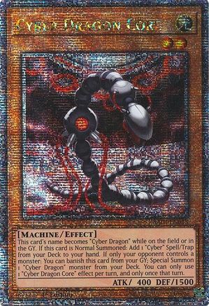 QUARTER CENTURY SECRET RARE Cyber Dragon Core (Quarter Century Secret Rare) (RA04-EN013) - Quarter Century Stampede 1st Edition