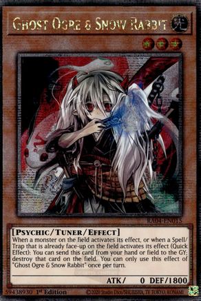 QUARTER CENTURY SECRET RARE Ghost Ogre & Snow Rabbit (Quarter Century Secret Rare) (RA04-EN015) - Quarter Century Stampede 1st Edition