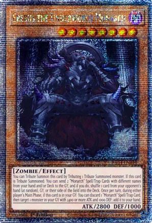 QUARTER CENTURY SECRET RARE Erebus the Underworld Monarch (Quarter Century Secret Rare) (RA04-EN019) - Quarter Century Stampede 1st Edition