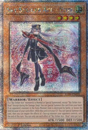 QUARTER CENTURY SECRET RARE Sky Striker Ace - Roze (Quarter Century Secret Rare) (RA04-EN031) - Quarter Century Stampede 1st Edition
