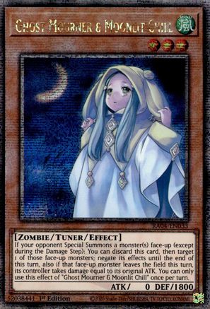 QUARTER CENTURY SECRET RARE Ghost Mourner & Moonlit Chill (Quarter Century Secret Rare) (RA04-EN033) - Quarter Century Stampede 1st Edition