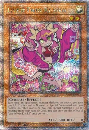 QUARTER CENTURY SECRET RARE Live Twin Ki-sikil (Quarter Century Secret Rare) (RA04-EN035) - Quarter Century Stampede 1st Edition