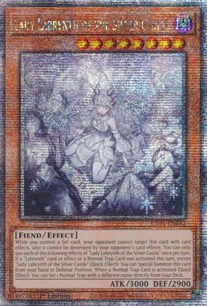QUARTER CENTURY SECRET RARE Lady Labrynth of the Silver Castle (New Art) (Quarter Century Secret Rare) (RA04-EN042) - Quarter Century Stampede 1st Edition