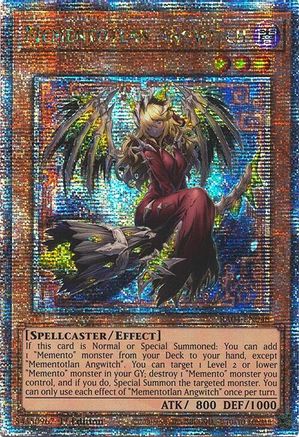 QUARTER CENTURY SECRET RARE Mementotlan Angwitch (Quarter Century Secret Rare) (RA04-EN048) - Quarter Century Stampede 1st Edition