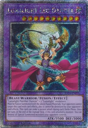 QUARTER CENTURY SECRET RARE Lunalight Leo Dancer (Quarter Century Secret Rare) (RA04-EN053) - Quarter Century Stampede 1st Edition