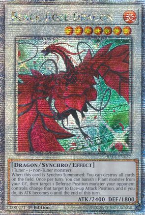 QUARTER CENTURY SECRET RARE Black Rose Dragon (Alternate Art) (Quarter Century Secret Rare) (RA04-EN057) - Quarter Century Stampede 1st Edition