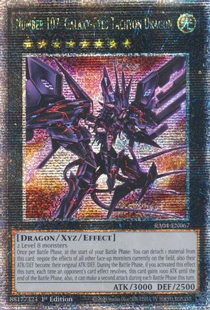 QUARTER CENTURY SECRET RARE Number 107: Galaxy-Eyes Tachyon Dragon (Quarter Century Secret Rare) (RA04-EN067) - Quarter Century Stampede 1st Edition