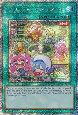 QUARTER CENTURY SECRET RARE Called by the Grave (New Art) (Quarter Century Secret Rare) (RA04-EN092) - Quarter Century Stampede 1st Edition