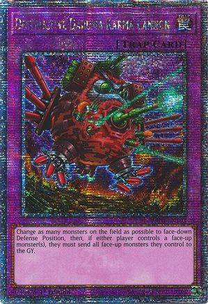 QUARTER CENTURY SECRET RARE Destructive Daruma Karma Cannon (Quarter Century Secret Rare) (RA04-EN103) - Quarter Century Stampede 1st Edition