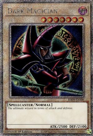 PLATINUM SECRET RARE Dark Magician (Arkana) (Platinum Secret Rare) (RA04-EN106) - Quarter Century Stampede 1st Edition