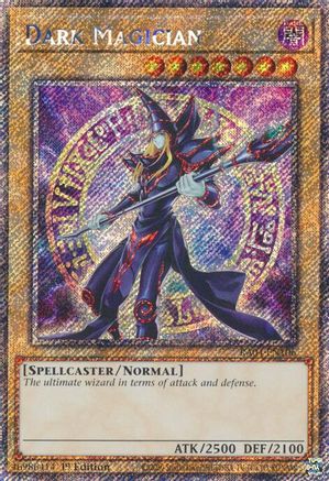 PLATINUM SECRET RARE Dark Magician (8th Art) (Platinum Secret Rare) (RA04-EN106) - Quarter Century Stampede 1st Edition