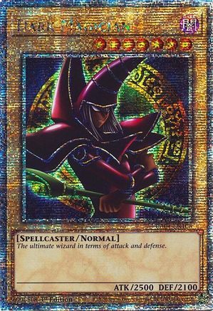 QUARTER CENTURY SECRET RARE Dark Magician (Arkana) (Quarter Century Secret Rare) (RA04-EN106) - Quarter Century Stampede 1st Edition