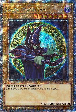 QUARTER CENTURY SECRET RARE Dark Magician (9th Art) (Quarter Century Secret Rare) (RA04-EN106) - Quarter Century Stampede 1st Edition