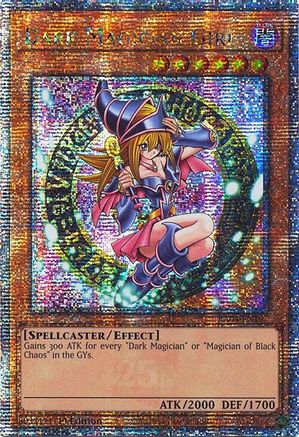 QUARTER CENTURY SECRET RARE Dark Magician Girl (3rd Art) (Quarter Century Secret Rare) (RA04-EN107) - Quarter Century Stampede 1st Edition