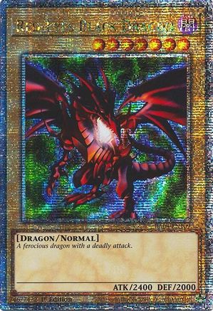 QUARTER CENTURY SECRET RARE Red-Eyes Black Dragon (4th Art) (Quarter Century Secret Rare) (RA04-EN109) - Quarter Century Stampede 1st Edition