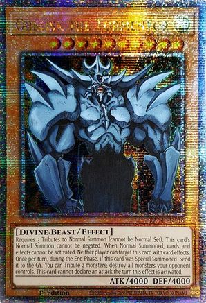 QUARTER CENTURY SECRET RARE Obelisk the Tormentor (Quarter Century Secret Rare) (RA04-EN116) - Quarter Century Stampede 1st Edition