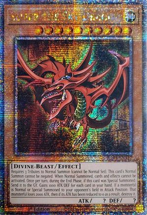 QUARTER CENTURY SECRET RARE Slifer the Sky Dragon (Quarter Century Secret Rare) (RA04-EN117) - Quarter Century Stampede 1st Edition