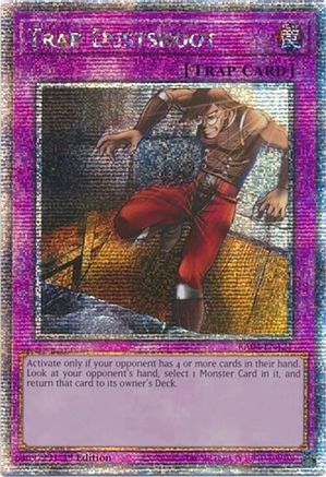 QUARTER CENTURY SECRET RARE Trap Dustshoot (Quarter Century Secret Rare) (RA04-EN121) - Quarter Century Stampede 1st Edition