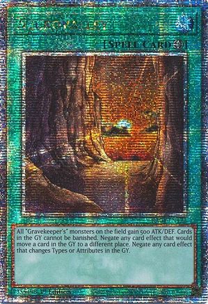 QUARTER CENTURY SECRET RARE Necrovalley (Quarter Century Secret Rare) (RA04-EN122) - Quarter Century Stampede 1st Edition