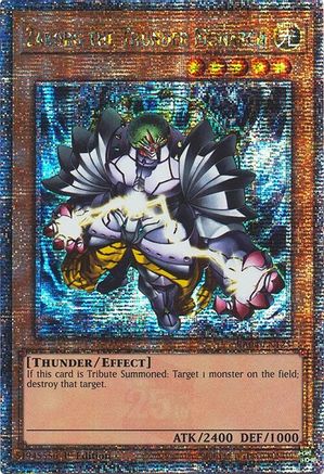 QUARTER CENTURY SECRET RARE Zaborg the Thunder Monarch (Quarter Century Secret Rare) (RA04-EN125) - Quarter Century Stampede 1st Edition