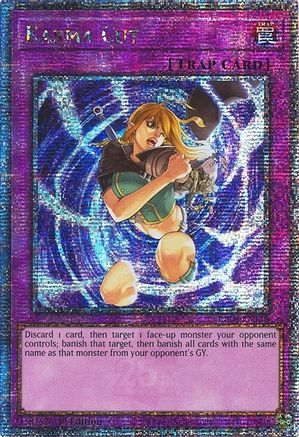 QUARTER CENTURY SECRET RARE Karma Cut (Quarter Century Secret Rare) (RA04-EN128) - Quarter Century Stampede 1st Edition