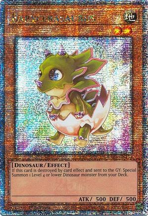 QUARTER CENTURY SECRET RARE Babycerasaurus (Quarter Century Secret Rare) (RA04-EN131) - Quarter Century Stampede 1st Edition