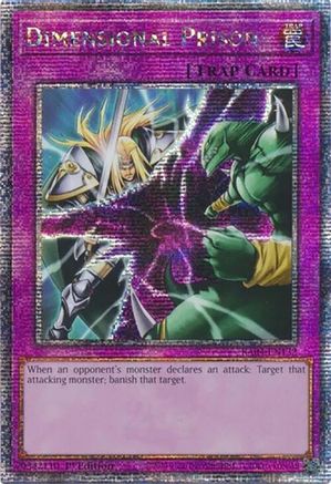 QUARTER CENTURY SECRET RARE Dimensional Prison (Quarter Century Secret Rare) (RA04-EN132) - Quarter Century Stampede 1st Edition