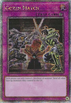 QUARTER CENTURY SECRET RARE Gozen Match (Quarter Century Secret Rare) (RA04-EN134) - Quarter Century Stampede 1st Edition