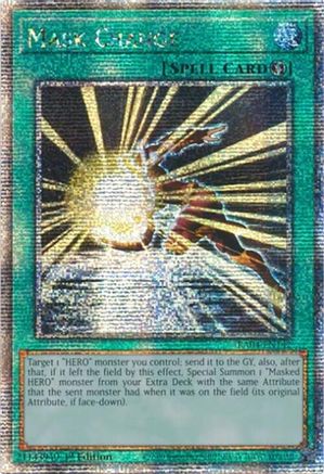 QUARTER CENTURY SECRET RARE Mask Change (Quarter Century Secret Rare) (RA04-EN142) - Quarter Century Stampede 1st Edition