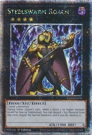 QUARTER CENTURY SECRET RARE Steelswarm Roach (Quarter Century Secret Rare) (RA04-EN151) - Quarter Century Stampede 1st Edition