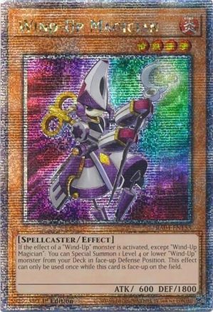 QUARTER CENTURY SECRET RARE Wind-Up Magician (Quarter Century Secret Rare) (RA04-EN153) - Quarter Century Stampede 1st Edition
