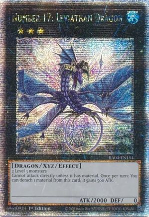 QUARTER CENTURY SECRET RARE Number 17: Leviathan Dragon (Quarter Century Secret Rare) (RA04-EN154) - Quarter Century Stampede 1st Edition