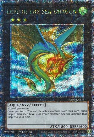 QUARTER CENTURY SECRET RARE Leviair the Sea Dragon (Quarter Century Secret Rare) (RA04-EN155) - Quarter Century Stampede 1st Edition
