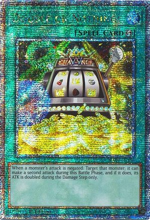 QUARTER CENTURY SECRET RARE Double or Nothing! (Quarter Century Secret Rare) (RA04-EN156) - Quarter Century Stampede 1st Edition