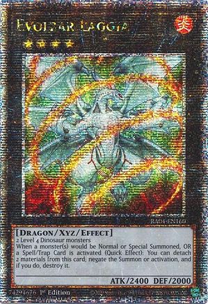 QUARTER CENTURY SECRET RARE Evolzar Laggia (Quarter Century Secret Rare) (RA04-EN160) - Quarter Century Stampede 1st Edition