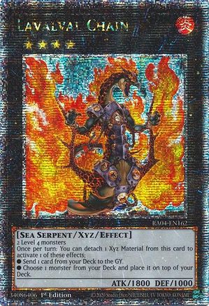 QUARTER CENTURY SECRET RARE Lavalval Chain (Quarter Century Secret Rare) (RA04-EN162) - Quarter Century Stampede 1st Edition