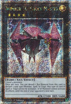 QUARTER CENTURY SECRET RARE Number 16: Shock Master (Quarter Century Secret Rare) (RA04-EN166) - Quarter Century Stampede 1st Edition
