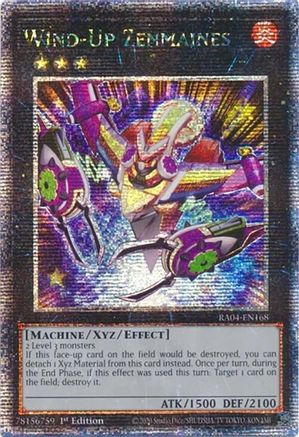 QUARTER CENTURY SECRET RARE Wind-Up Zenmaines (Quarter Century Secret Rare) (RA04-EN168) - Quarter Century Stampede 1st Edition