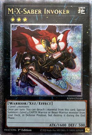 QUARTER CENTURY SECRET RARE M-X-Saber Invoker (Quarter Century Secret Rare) (RA04-EN169) - Quarter Century Stampede 1st Edition