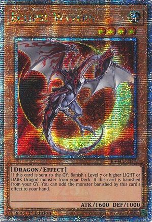 QUARTER CENTURY SECRET RARE Eclipse Wyvern (Quarter Century Secret Rare) (RA04-EN177) - Quarter Century Stampede 1st Edition
