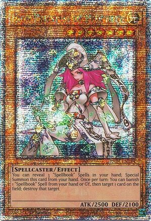 QUARTER CENTURY SECRET RARE High Priestess of Prophecy (Quarter Century Secret Rare) (RA04-EN184) - Quarter Century Stampede 1st Edition