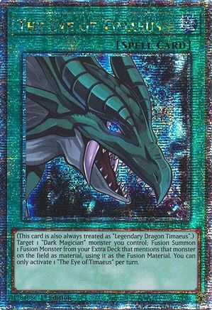 QUARTER CENTURY SECRET RARE The Eye of Timaeus (Quarter Century Secret Rare) (RA04-EN192) - Quarter Century Stampede 1st Edition