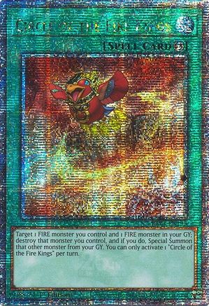 QUARTER CENTURY SECRET RARE Circle of the Fire Kings (Quarter Century Secret Rare) (RA04-EN195) - Quarter Century Stampede 1st Edition