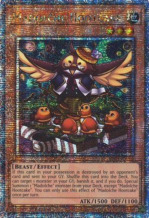 QUARTER CENTURY SECRET RARE Madolche Hootcake (Quarter Century Secret Rare) (RA04-EN206) - Quarter Century Stampede 1st Edition