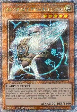 QUARTER CENTURY SECRET RARE Artifact Moralltach (Quarter Century Secret Rare) (RA04-EN214) - Quarter Century Stampede 1st Edition