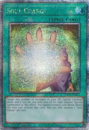 QUARTER CENTURY SECRET RARE Soul Charge (Quarter Century Secret Rare) (RA04-EN222) - Quarter Century Stampede 1st Edition
