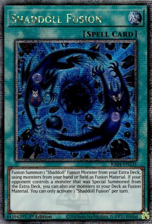 QUARTER CENTURY SECRET RARE Shaddoll Fusion (Quarter Century Secret Rare) (RA04-EN231) - Quarter Century Stampede 1st Edition