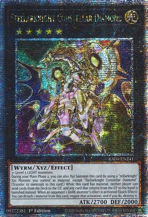 QUARTER CENTURY SECRET RARE Stellarknight Constellar Diamond (Quarter Century Secret Rare) (RA04-EN241) - Quarter Century Stampede 1st Edition
