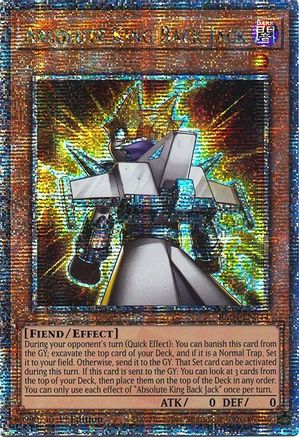 QUARTER CENTURY SECRET RARE Absolute King Back Jack (Quarter Century Secret Rare) (RA04-EN244) - Quarter Century Stampede 1st Edition
